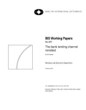 BIS Working Papers No 297 The bank lending channel revisited