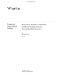 Derivatives, Portfolio Composition and Bank Holding Company Interest Rate Risk Exposure