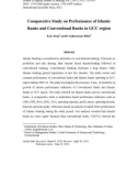 Comparative study on performance of islamic banks and conventional banks in GCC region