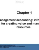 Lecture Management accounting (5e): Chapter 1 - Kim Langfield-Smith