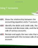 Lecture Accounting principles - Lesson 2.1: Using T Accounts