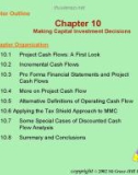 Lecture Fundamentals of corporate finance - Chapter 10: Making capital investment decisions