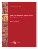 THE ROLE OF THE FINANCIAL SERVICES SECTOR IN EXPANDING ECONOMIC OPPORTUNITY