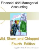 Lecture Financial and managerial accounting (4/e): Chapter 18 - Wild, Shaw, Chiappetta