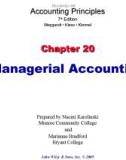 Lecture Accounting principles (7th Edition): Chapter 20 – Weygandt, Kieso, Kimmel