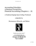 Accounting Principles: A Business Perspective, Financial Accounting