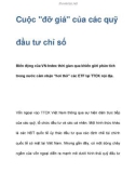 Cuộc đỡ giá của các quỹ đầu tư