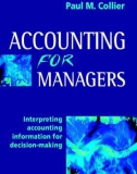 accounting for managers: interpreting accounting information for decision-making: part 1