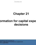 Lecture Management accounting (5/e): Chapter 21 - Kim Langfield-Smith