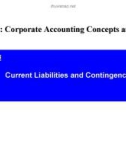 Lecture Issues in financial accounting – Lecture 15: Current liabilities and contingencies