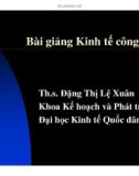 Bài giảng Kinh tế công cộng - Chương 3