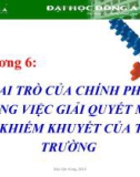 Bài giảng Kinh tế học vi mô: Chương 6 - GV. Mai Văn Hùng