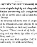 Bài giảng Kinh tế vận hành hệ thống: Chương 8 - Dự trữ công suất trong hệ thống điện