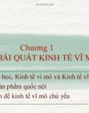 Bài giảng Kinh tế vĩ mô: Chương 1 - Lê Hữu Đức