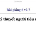 Bài giảng 6 và 7: Lý thuyết người tiêu dùng - Đặng Văn Thanh