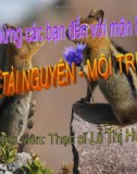 Bài giảng Kinh tế tài nguyên - môi trường: Chương I - ThS. Lê Thị Hường