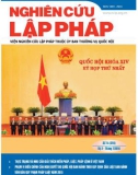 Tạp chí Nghiên cứu Lập pháp: Số 14/2016