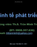 Đề cương Kinh tế học phát triển