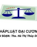 Bài giảng Pháp luật đại cương - ThS. Hà Thị Thùy Dương