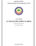 Giáo trình Lý thuyết điều khiển tự động - Trường ĐH Công nghiệp Quảng Ninh