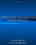 Bài giảng Các biện pháp tha miễn trách nhiệm hình sự - Chu Thị Trang Vân