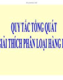 Bài giảng Quy tắc tổng quát giải thích phân loại hàng hóa