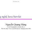 Bài giảng Công nghệ Java Servlet - Nguyễn Quang Hùng