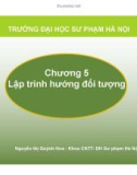 Bài giảng Lập trình trang web động: Chương 5 – Nguyễn Thị Quỳnh Hoa