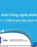 Bài giảng Nhập môn Công nghệ phần mềm: Tuần 11 - Nguyễn Thị Minh Tuyền