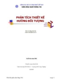 Giáo trình Phân tích thiết kế hướng đối tượng: Phần 1 - PGS.TS. Đặng Văn Đức