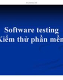 Bài giảng Software testing - Kiểm thử phần mềm