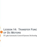 Lecture Automatic control systems technology - Lesson 14: Transfer functions of DC motors