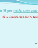 Đề tài : Nghiên cứu Công Ty Kinh Đô