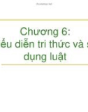 Bài giảng Trí tuệ nhân tạo: Chương 6 - Nguyễn Văn Hòa