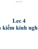 Bài giảng Trí tuệ nhân tạo - Bài 4: Tìm kiếm kinh nghiệm (heuristic)