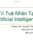 Bài giảng Trí tuệ nhân tạo: Chương 1 - Nguyễn Văn Hòa