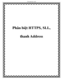 Phân biệt HTTPS, SLL, thanh Address