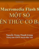 Bài giảng điện tử môn tin học: Macromedia Flash 8