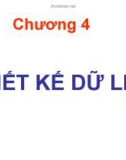 Bài giảng điện tử môn tin học: Thiết kế dữ liệu