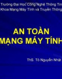 Bài giảng An toàn mạng máy tính: Bài 2A - ThS. Tô Nguyễn Nhật Quang