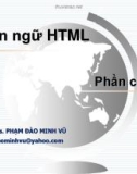 Bài giảng Thiết kế Web: Chương 2 - ThS. Phạm Đào Minh Vũ