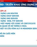 Bài giảng Triển khai ứng dụng mạng - Bài 1: TCP/IP v.4