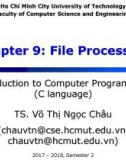 Lecture Introduction to Computer Programming - Chapter 9: File Processing