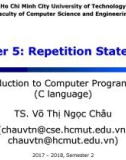 Lecture Introduction to Computer Programming - Chapter 5: Repetition Statements