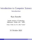 Lecture Introduction to computer science