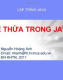 KẾ THỪA TRONG JAVA