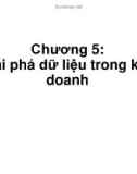 Bài giảng Kho dữ liệu và khai phá dữ liệu: Chương 5 - Nguyễn Hoàng Ân (2018)