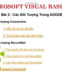 Bài giảng Microsoft Visual Basic: Bài 2 - Trường Đại học Kinh tế