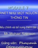 Internet như một nguồn lực thông tin