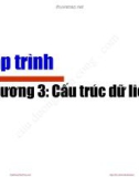 Bài giảng Lập trình: Chương 3 - Vũ Song Tùng